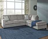 Prime Furniture - Ashley Furniture - Altari Sectional - LAF 2-Piece Sectional with Chaise / Alloy - 87214S2